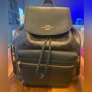Coach Leather Diaper Backpack